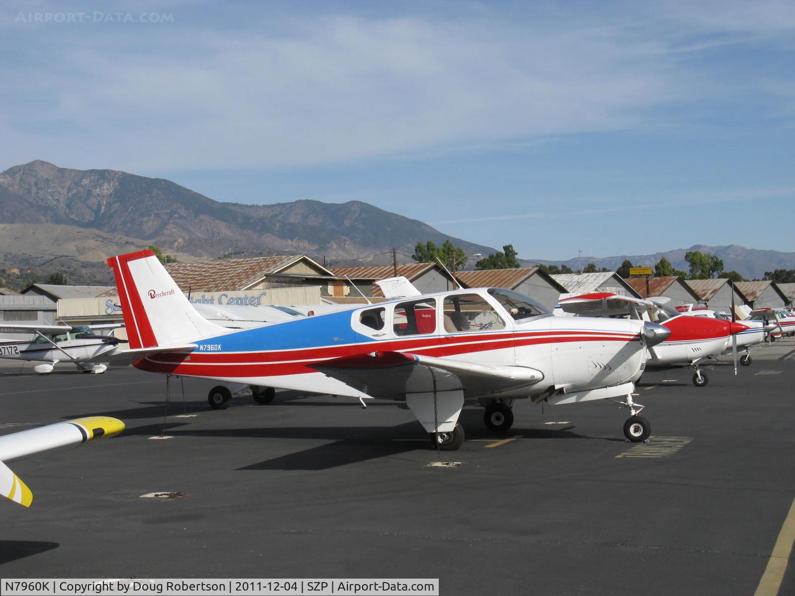 N7960K, 1964 Beech 35-B33 Debonair C/N CD-774, 1964 Beech 35-B33 DEBONAIR, Continental IO-470-K 225 Hp