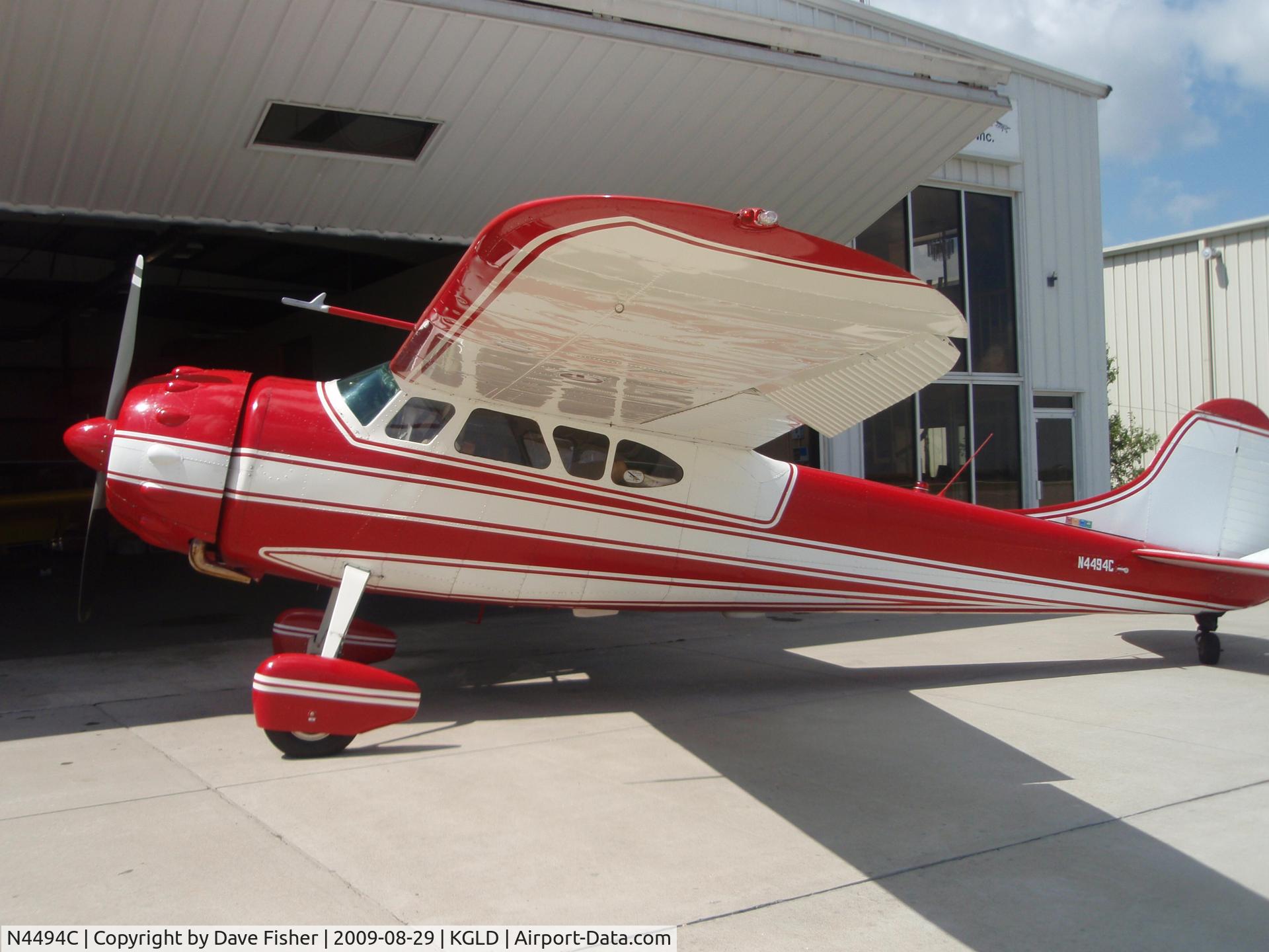 N4494C, 1953 Cessna 195 C/N 16078, Outside the hangar at Butterfly Aviation