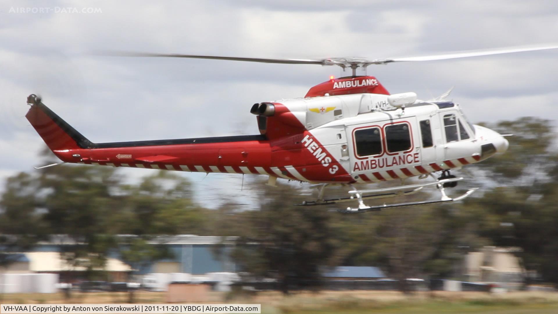 VH-VAA, 2001 Bell 412EP C/N 36274, VH-VAA @ YBDG Bendigo Airport
