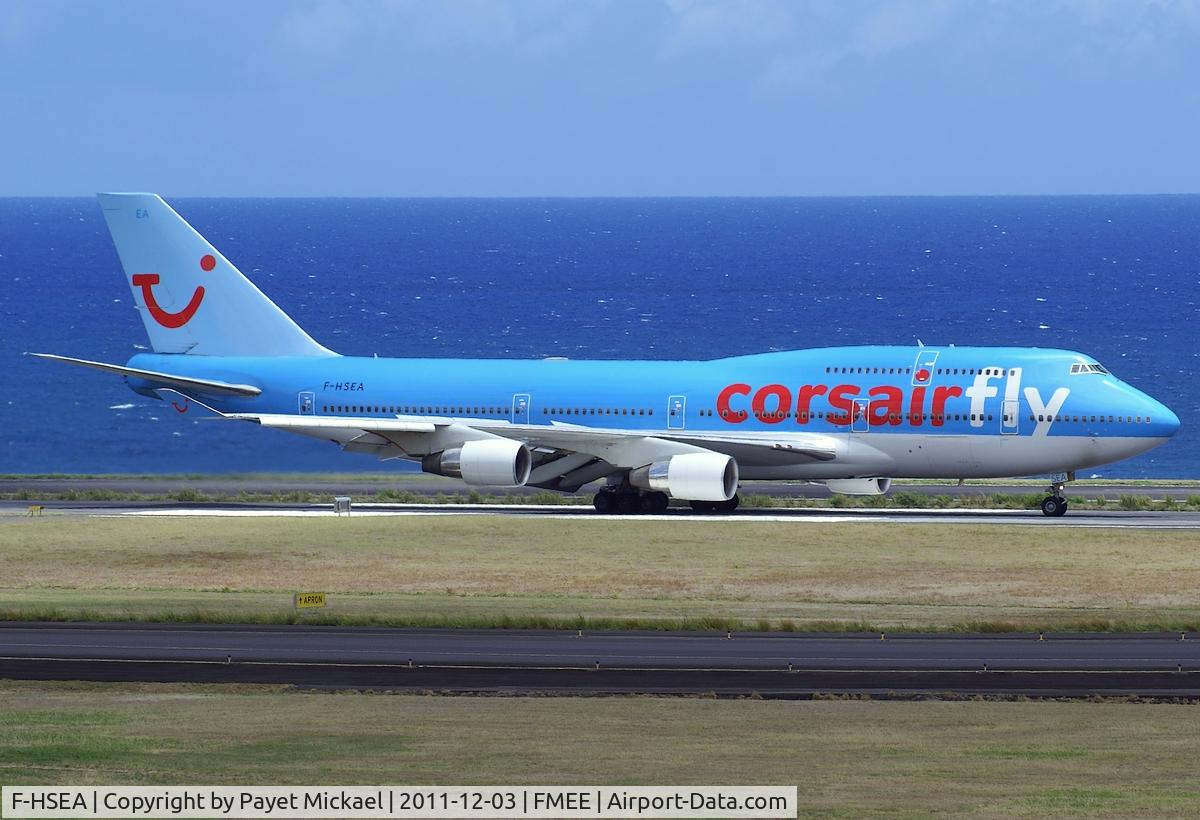 F-HSEA, 1992 Boeing 747-422 C/N 26877, landing rwy 14