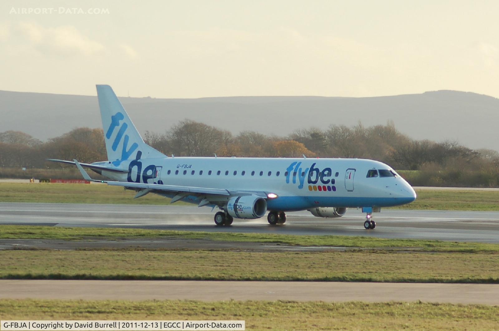 G-FBJA, 2011 Embraer 175STD (ERJ-170-200) C/N 17000326, Flybe Embraer ERJ-175STD landed Manchester Airport.