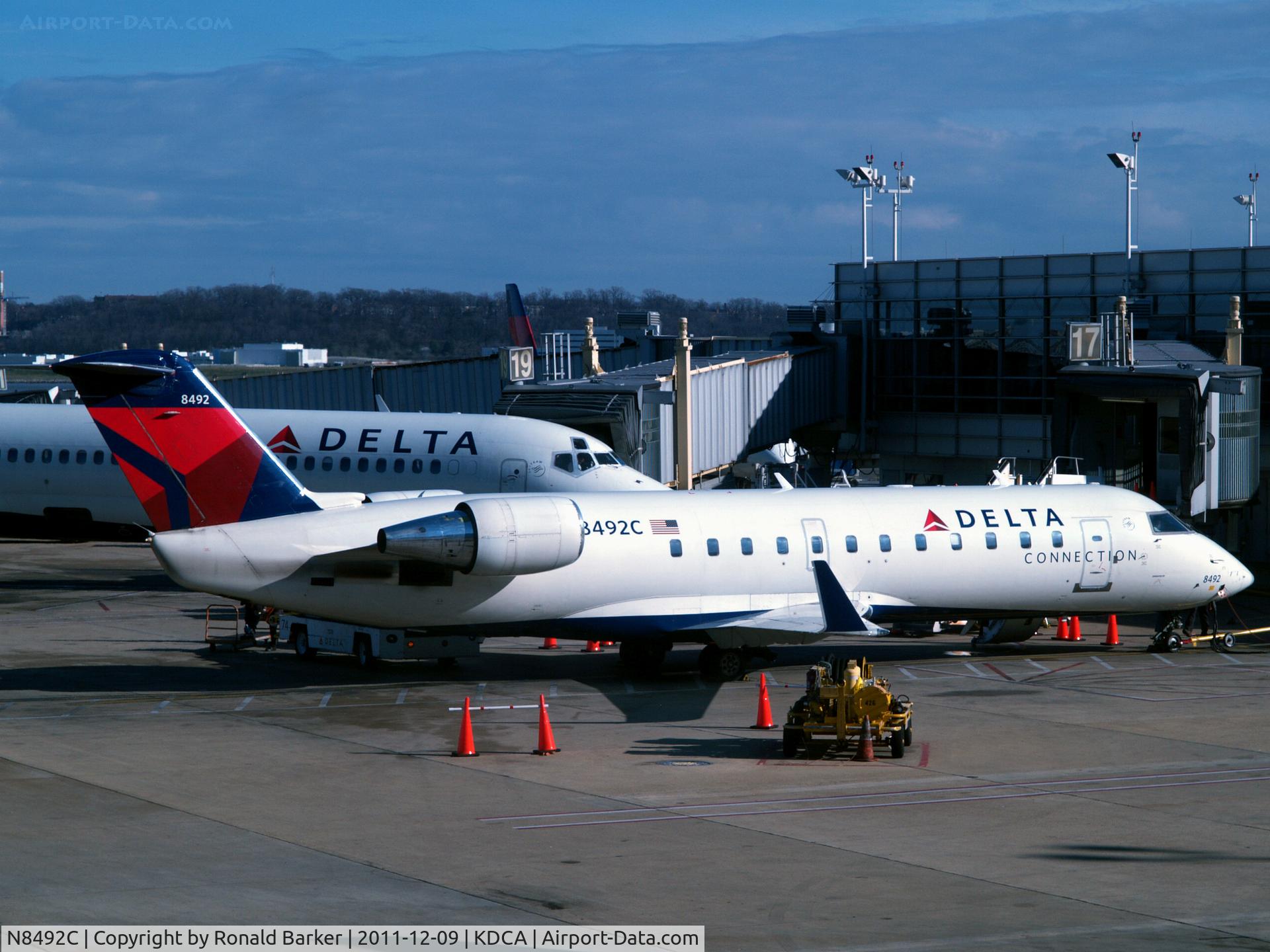 N8492C, 2001 Bombardier CRJ-200LR (CL-600-2B19) C/N 7492, DCA, VA