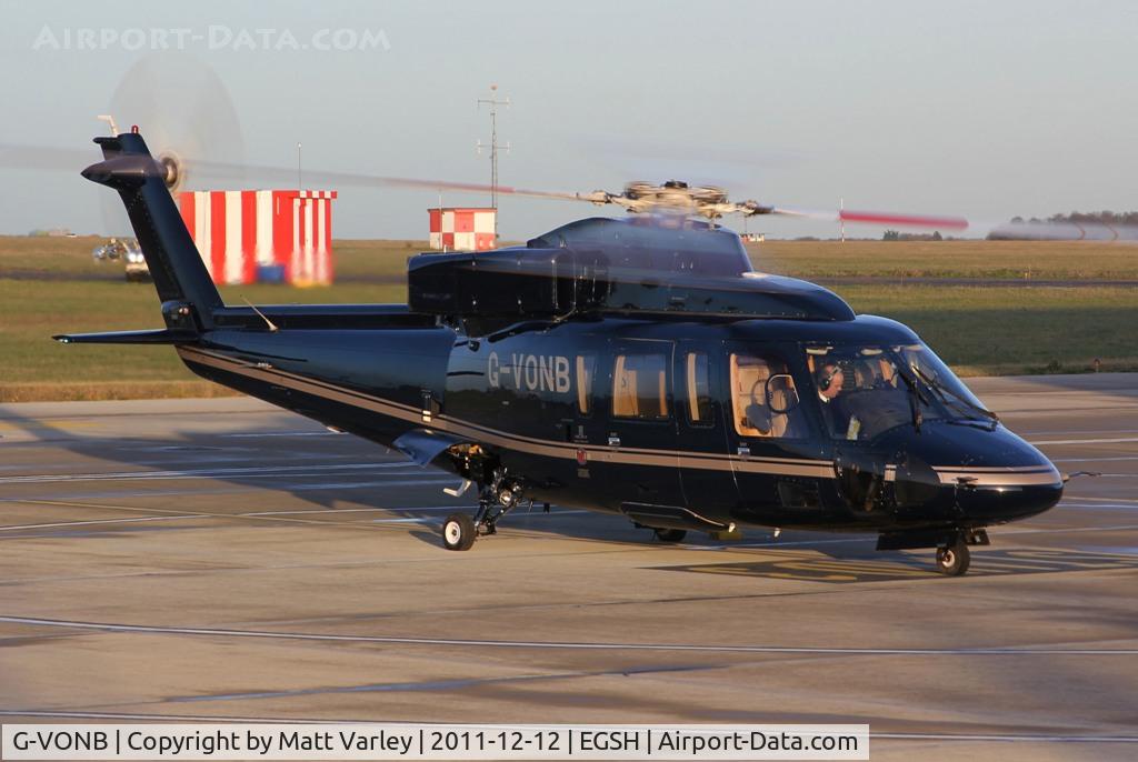 G-VONB, 1992 Sikorsky S-76B C/N 760399, Sat on Stand at SaxonAir.