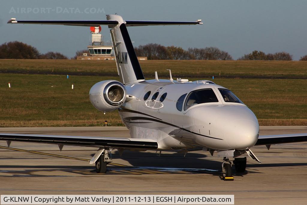 G-KLNW, 2008 Cessna 510 Citation Mustang Citation Mustang C/N 510-0157, Sat on stand at SaxonAir.