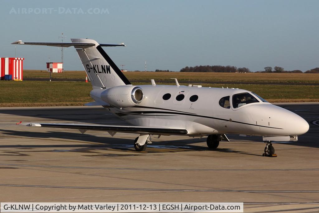 G-KLNW, 2008 Cessna 510 Citation Mustang Citation Mustang C/N 510-0157, Sat on stand at SaxonAir.