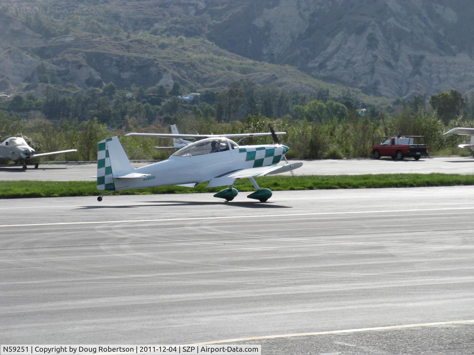 N59251, 2007 Vans RV-8 C/N 81199, 2007 Snyder VAN's RV-8, Superior XP-360 180 Hp, landing roll Rwy 22