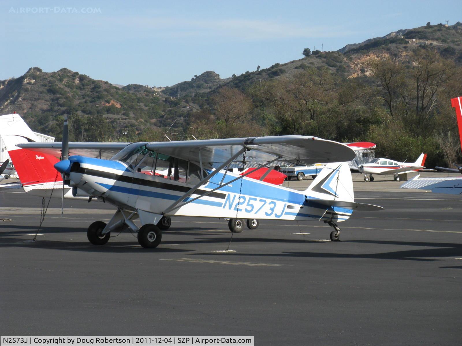 N2573J, 1979 Piper PA-18-150 Super Cub C/N 18-7909132, 1979 Piper PA-18-150 SUPER CUB, Lycoming O-320 150 Hp, at transient parking
