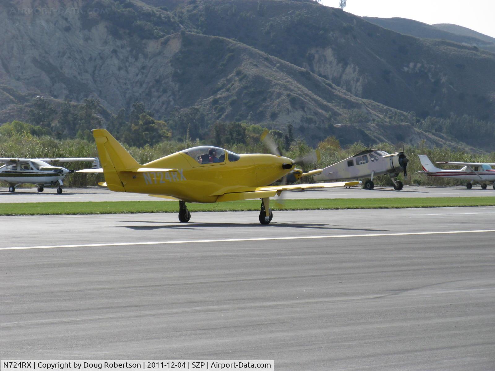 N724RX, 2006 Legend Aircraft Legend C/N 001, 2006 Snead SPECIAL TURBINE LEGEND, Walter M601-D Turbine 724 shp, landing roll Rwy 22
