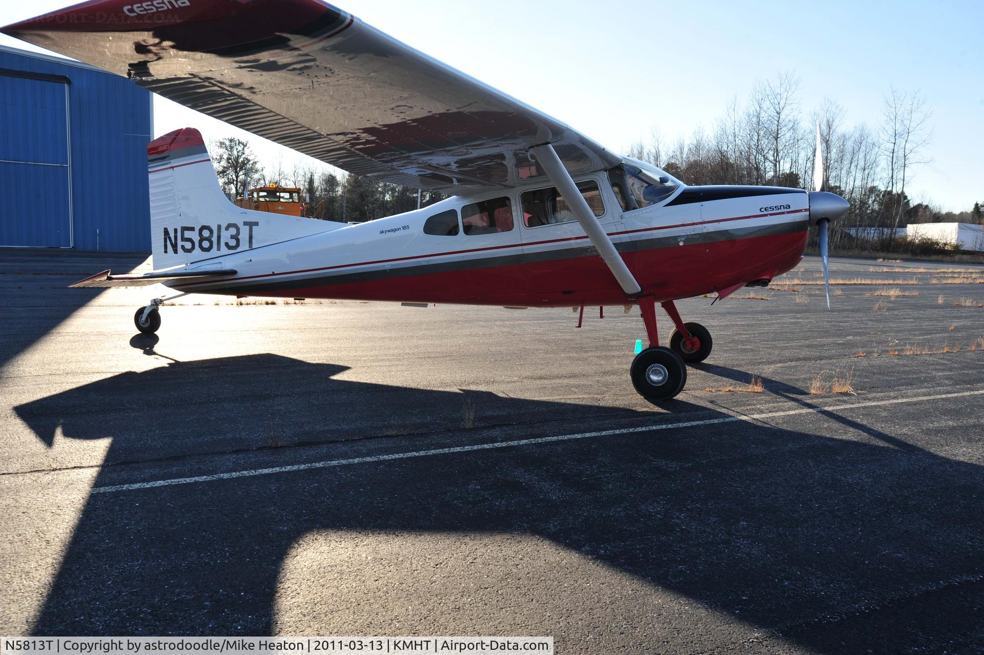 N5813T, 1964 Cessna 185C Skywagon C/N 185-0713, After 23 years, the last step has been taken to make this airframe new, paint and leather interior.