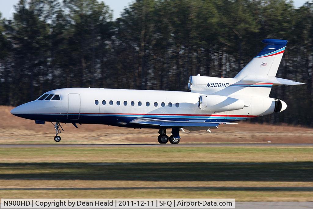 N900HD, 2002 Dassault Falcon 900EX C/N 103, Mariner Air LLC 2002 Dassault Falcon 900EX N900HD rolling out on RWY 4 after arrival from Boeing Field Int'l (KBFI).