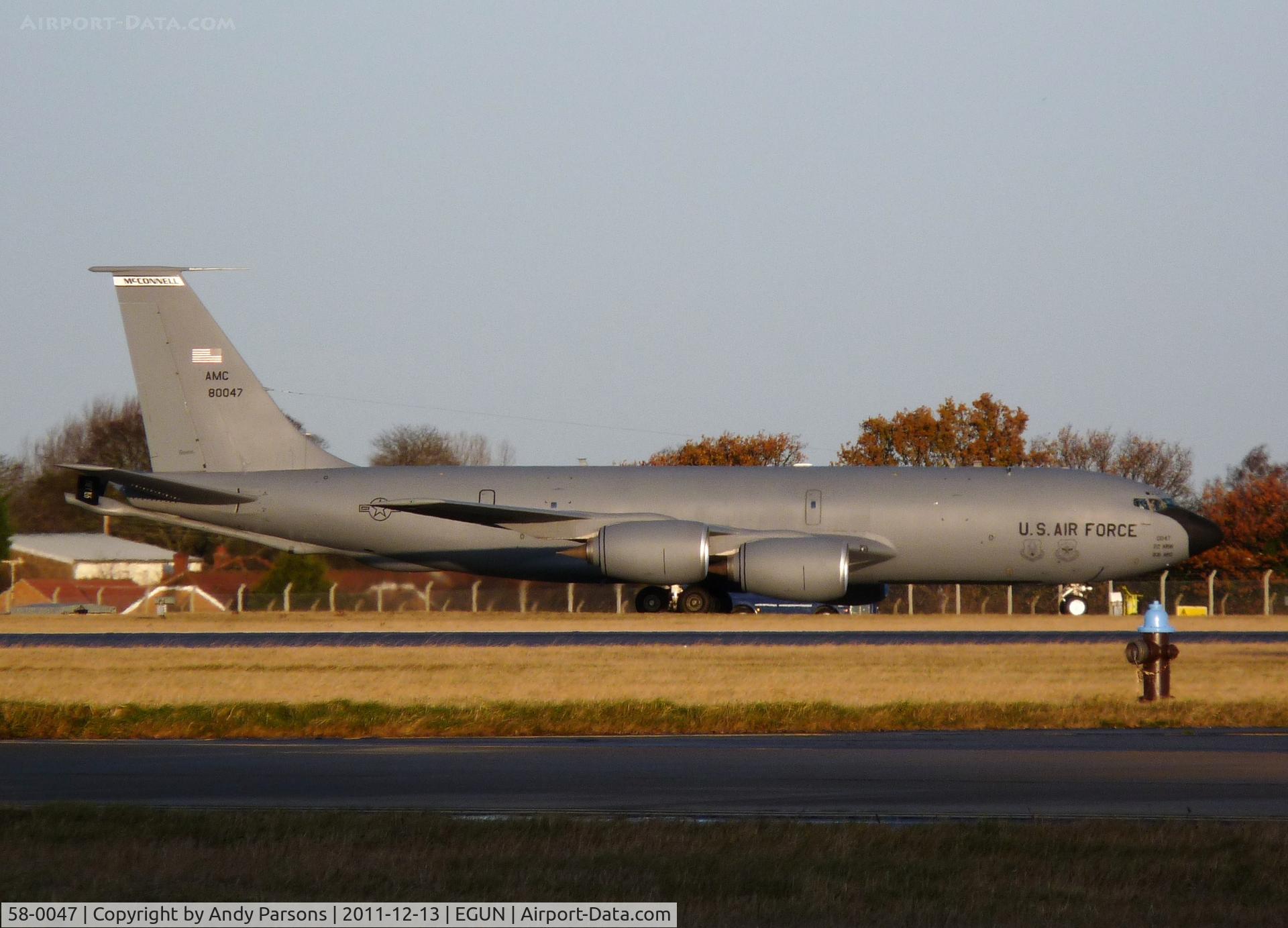 58-0047, 1959 Boeing KC-135T Stratotanker C/N 17792, Visiting Mildenhall