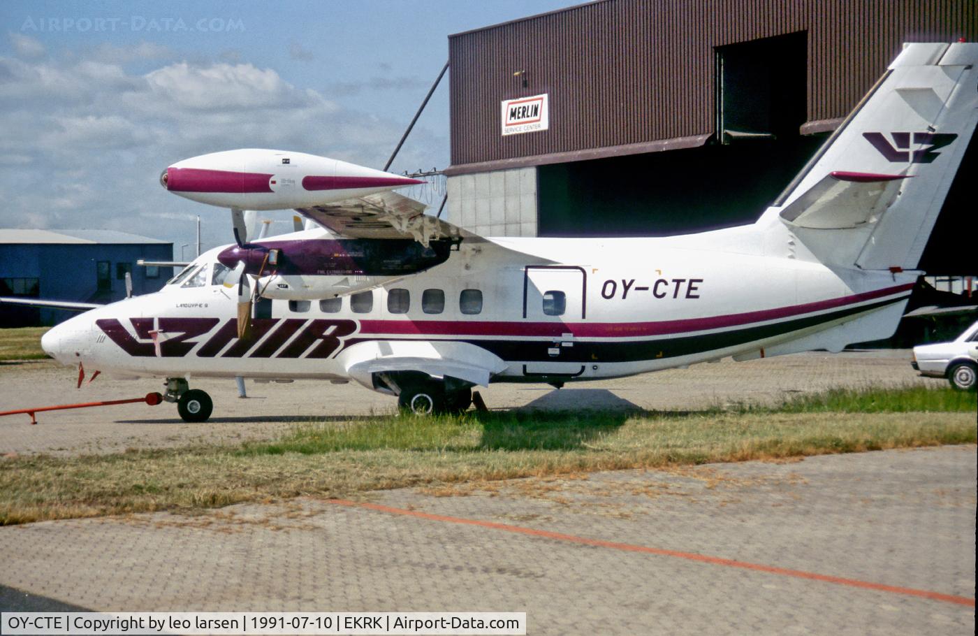 OY-CTE, 1988 Let L-410-UVP C/N 882039, Roskilde Denmark 10.7.91