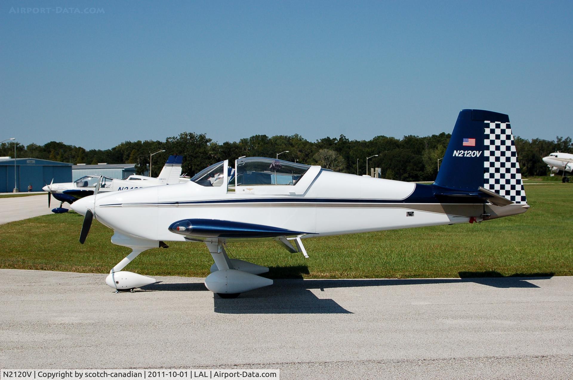 N2120V, 2006 Vans RV-7A C/N 71022, 2006 Brandt Patrick J VANS RV-7A N2120V at Lakeland Linder Regional Airport, Lakeland, FL