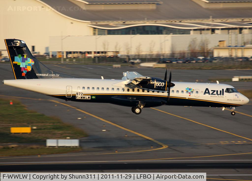 F-WWLW, 2011 ATR 72-600 C/N 972, C/n 972 - To be PR-ATE