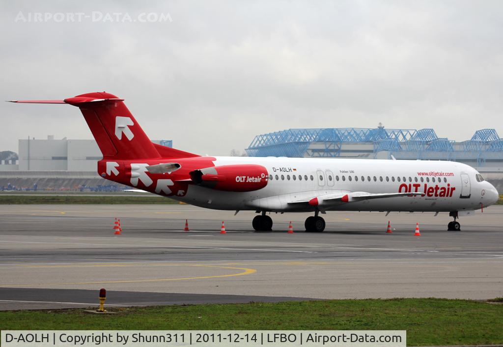 D-AOLH, 1989 Fokker 100 (F-28-0100) C/N 11265, Now with 'OLT JetAir' c/s