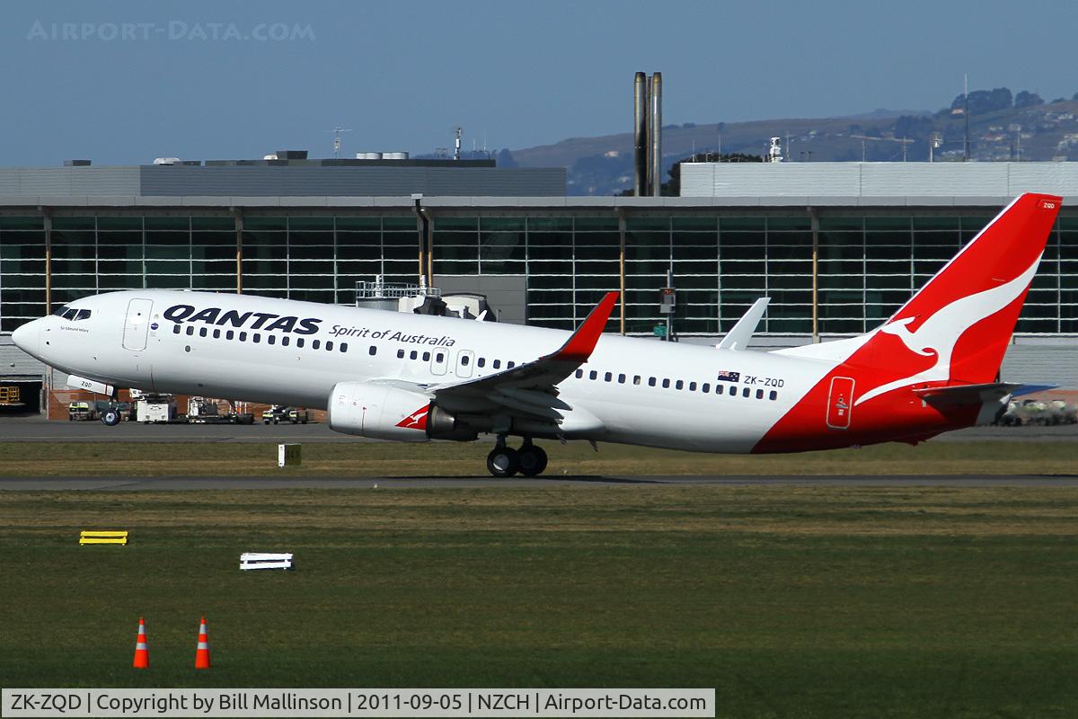 ZK-ZQD, 2011 Boeing 737-838 C/N 34203, back to SYD as QF046