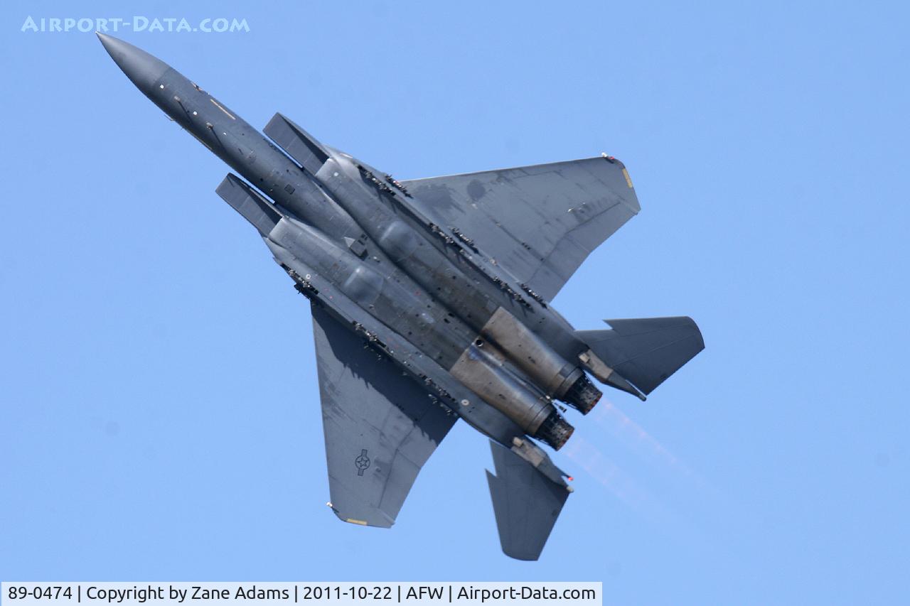 89-0474, 1989 McDonnell Douglas F-15E Strike Eagle C/N 1121/E096, At the 2011 Alliance Airshow - Fort Worth, TX