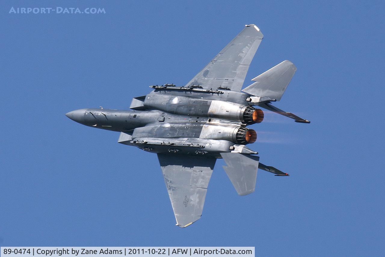 89-0474, 1989 McDonnell Douglas F-15E Strike Eagle C/N 1121/E096, At the 2011 Alliance Airshow - Fort Worth, TX