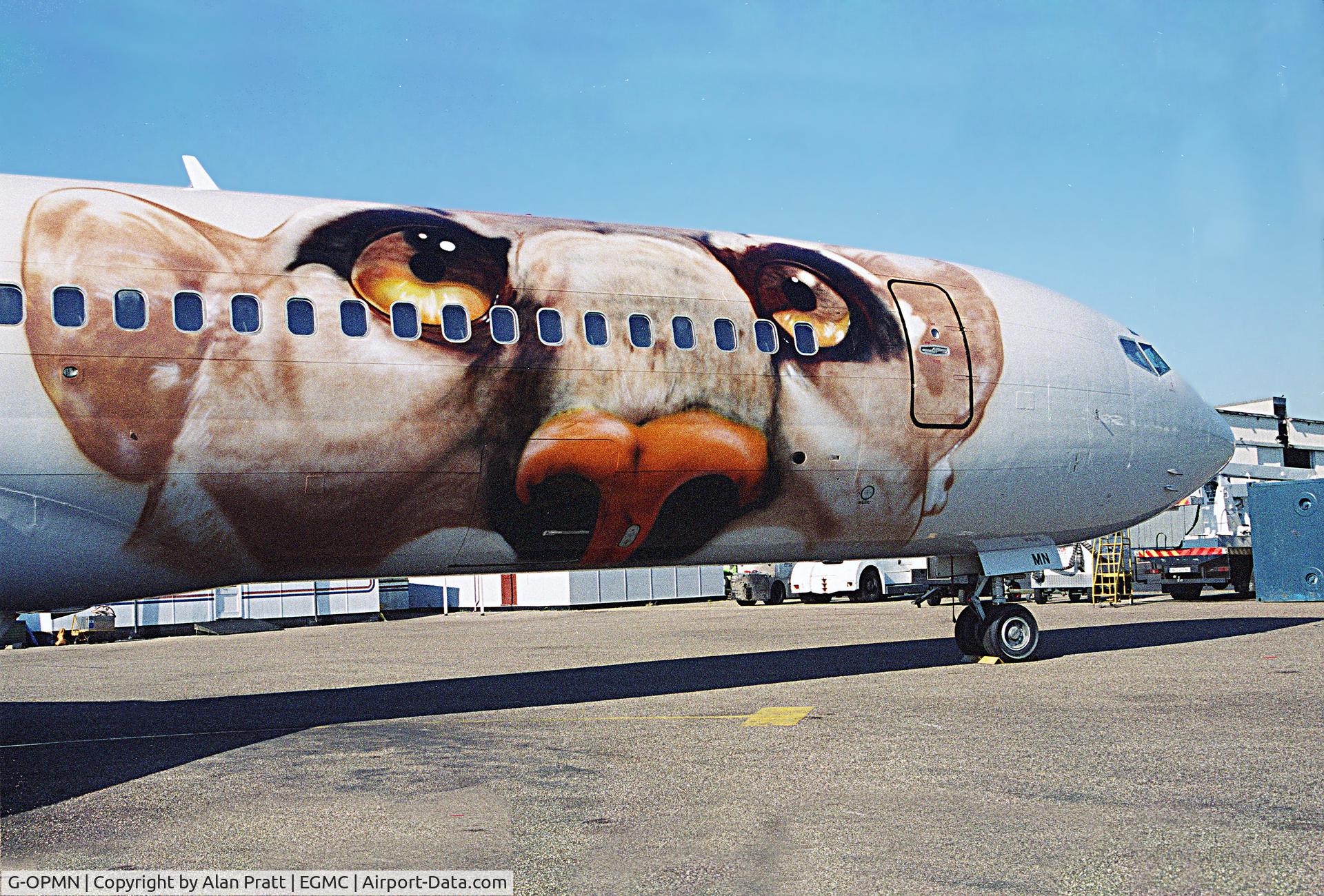 G-OPMN, 1978 Boeing 727-225/Adv(RE) Super 27 C/N 21578, fresh from paint-shop in Cougar livery (2000-01)