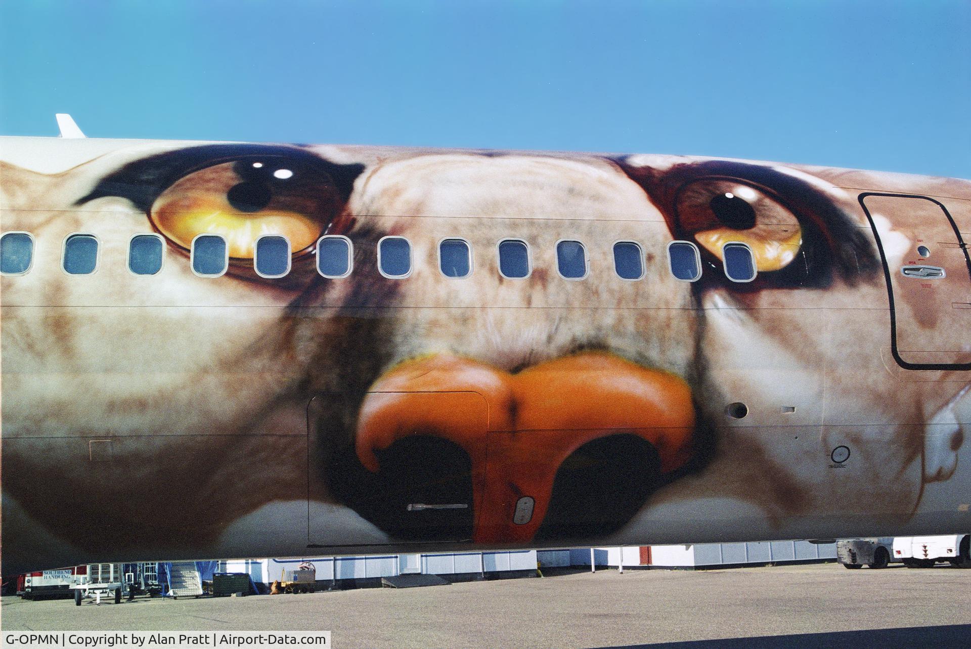 G-OPMN, 1978 Boeing 727-225/Adv(RE) Super 27 C/N 21578, fresh from paint-shop in Cougar livery (2000-01)