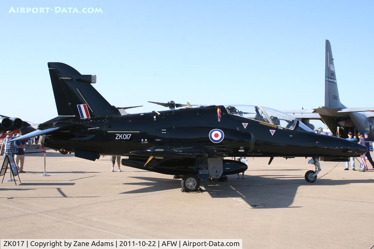 ZK017, 2008 British Aerospace Hawk T2 C/N RT008/1246, At the 2011 Alliance Airshow - Fort Worth, TX