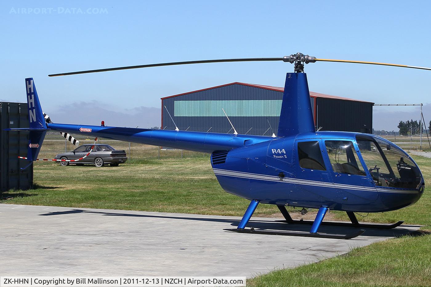 ZK-HHN, Robinson R44 II C/N 10438, parked outside maintenance
