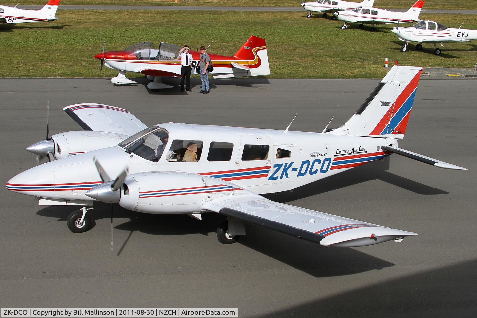 ZK-DCO, Piper PA-34-200T C/N 34-8070354, after flight...back to hangar
