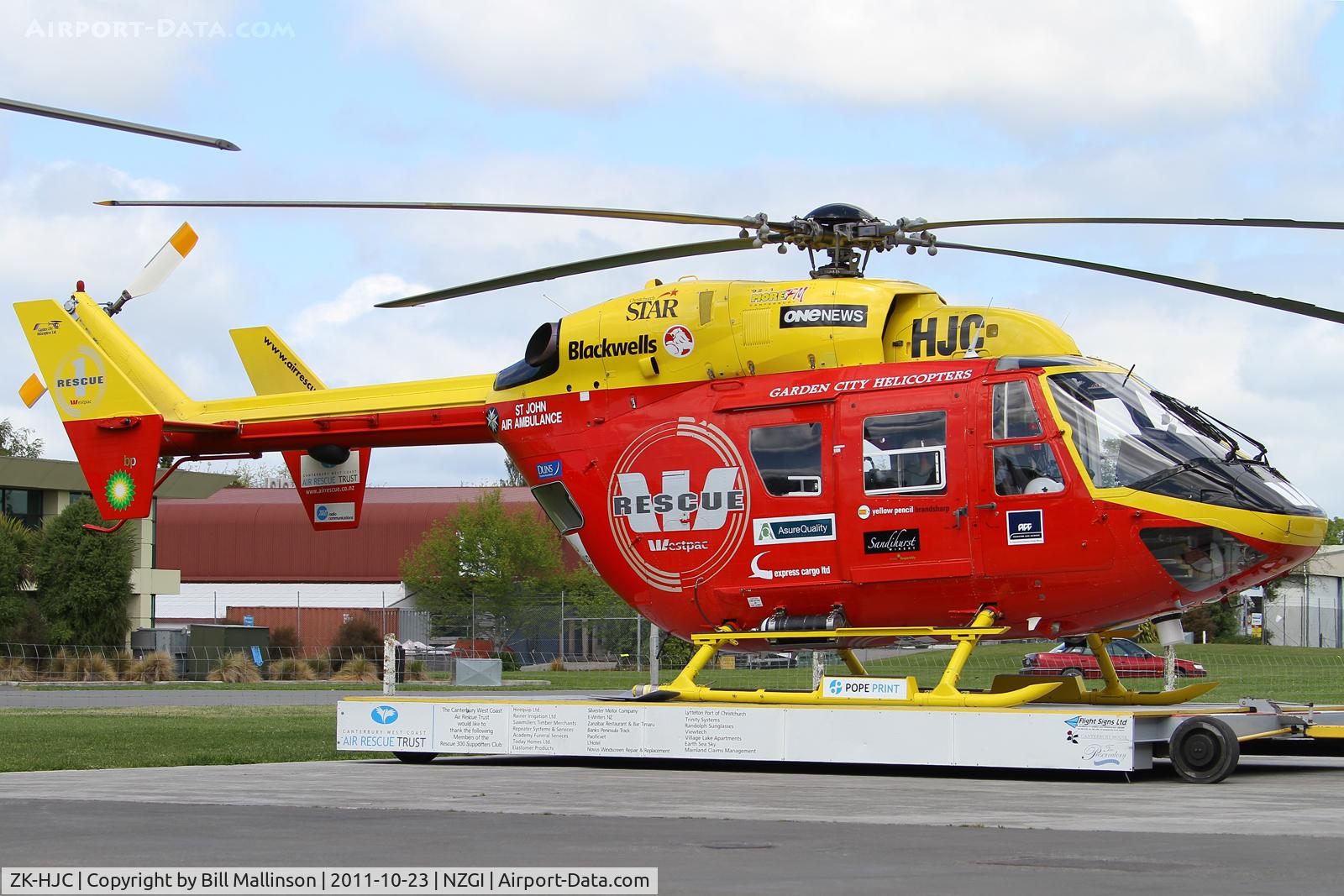 ZK-HJC, MBB-Kawasaki BK-117B-2 C/N 1061, Ready for anything