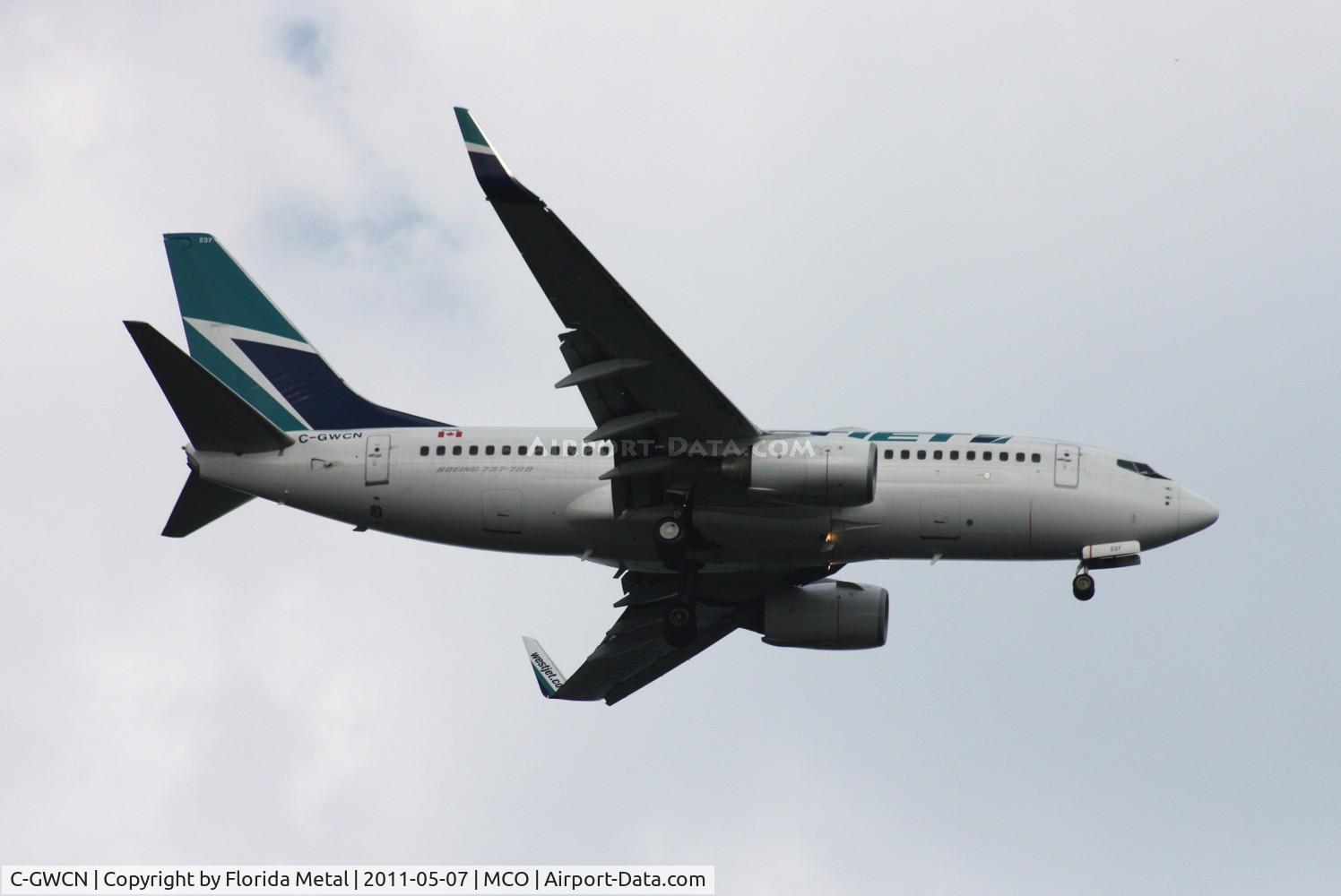 C-GWCN, 2005 Boeing 737-7CT C/N 34157, West Jet 737
