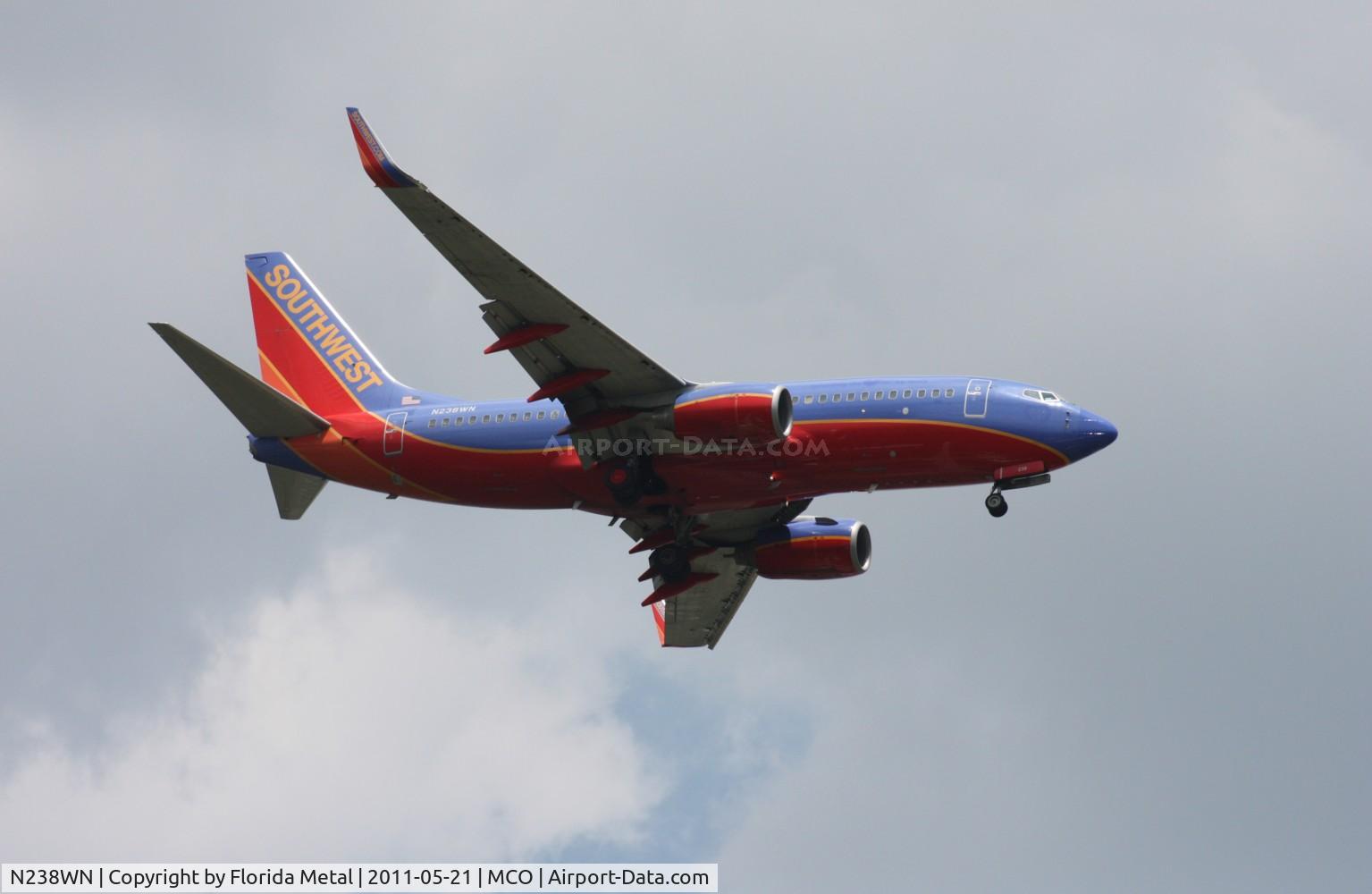 N238WN, 2005 Boeing 737-7H4 C/N 34713, Southwest 737