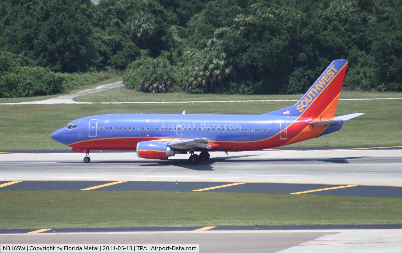 N316SW, 1986 Boeing 737-3H4 C/N 23338, Southwest 737