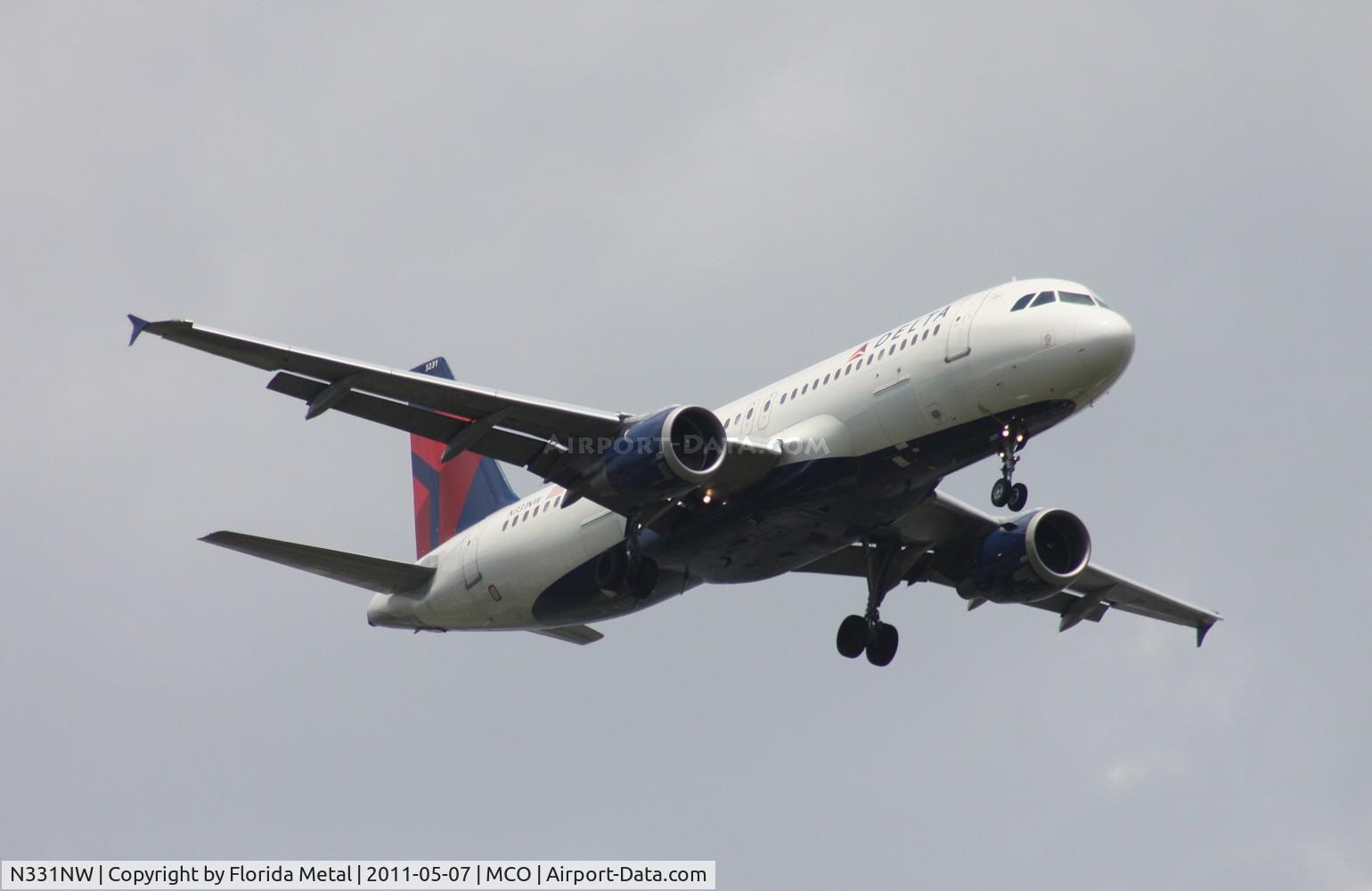 N331NW, 1992 Airbus A320-211 C/N 318, Delta A320