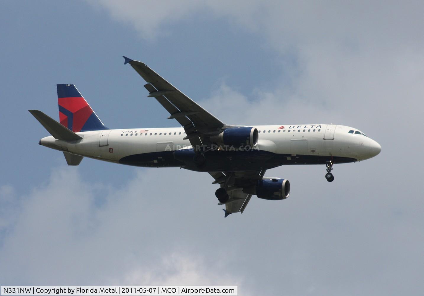 N331NW, 1992 Airbus A320-211 C/N 318, Delta A320