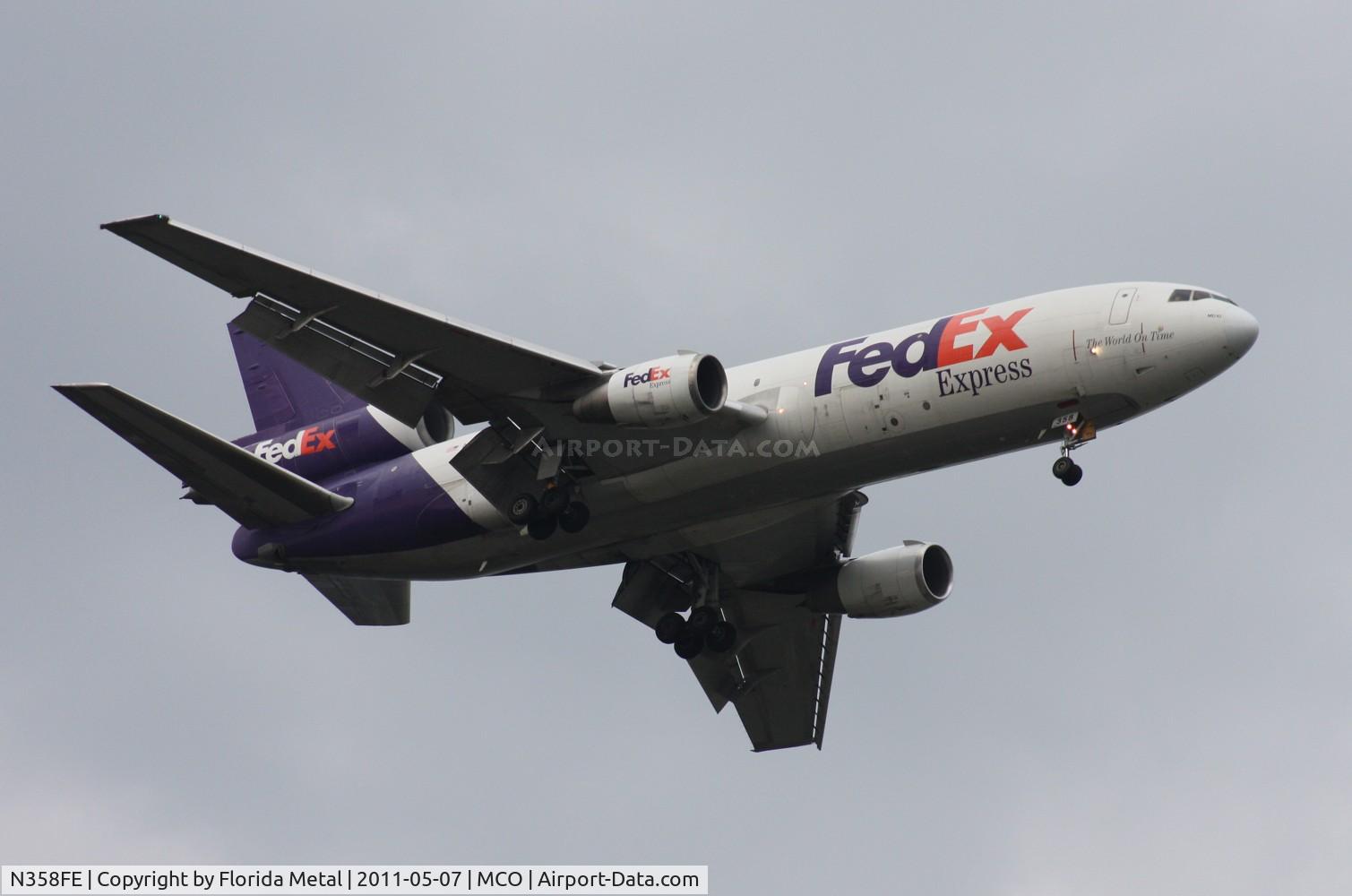N358FE, 1979 McDonnell Douglas MD-10-10F C/N 46633, Fed Ex MD-10