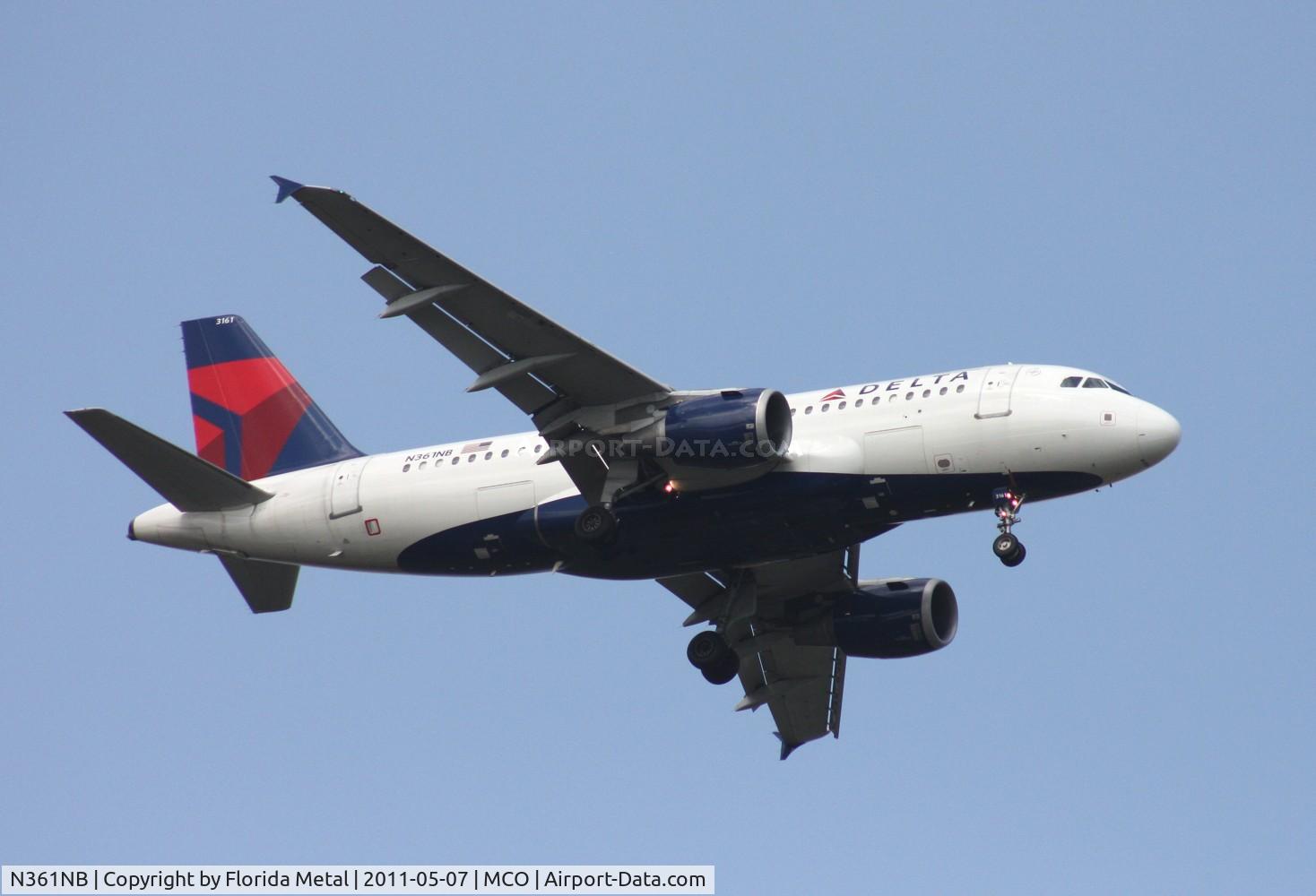 N361NB, 2003 Airbus A319-114 C/N 1976, Delta A319