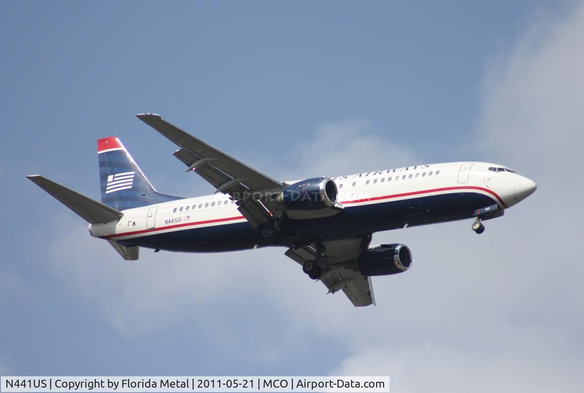 N441US, 1990 Boeing 737-4B7 C/N 24812, US Airways 737