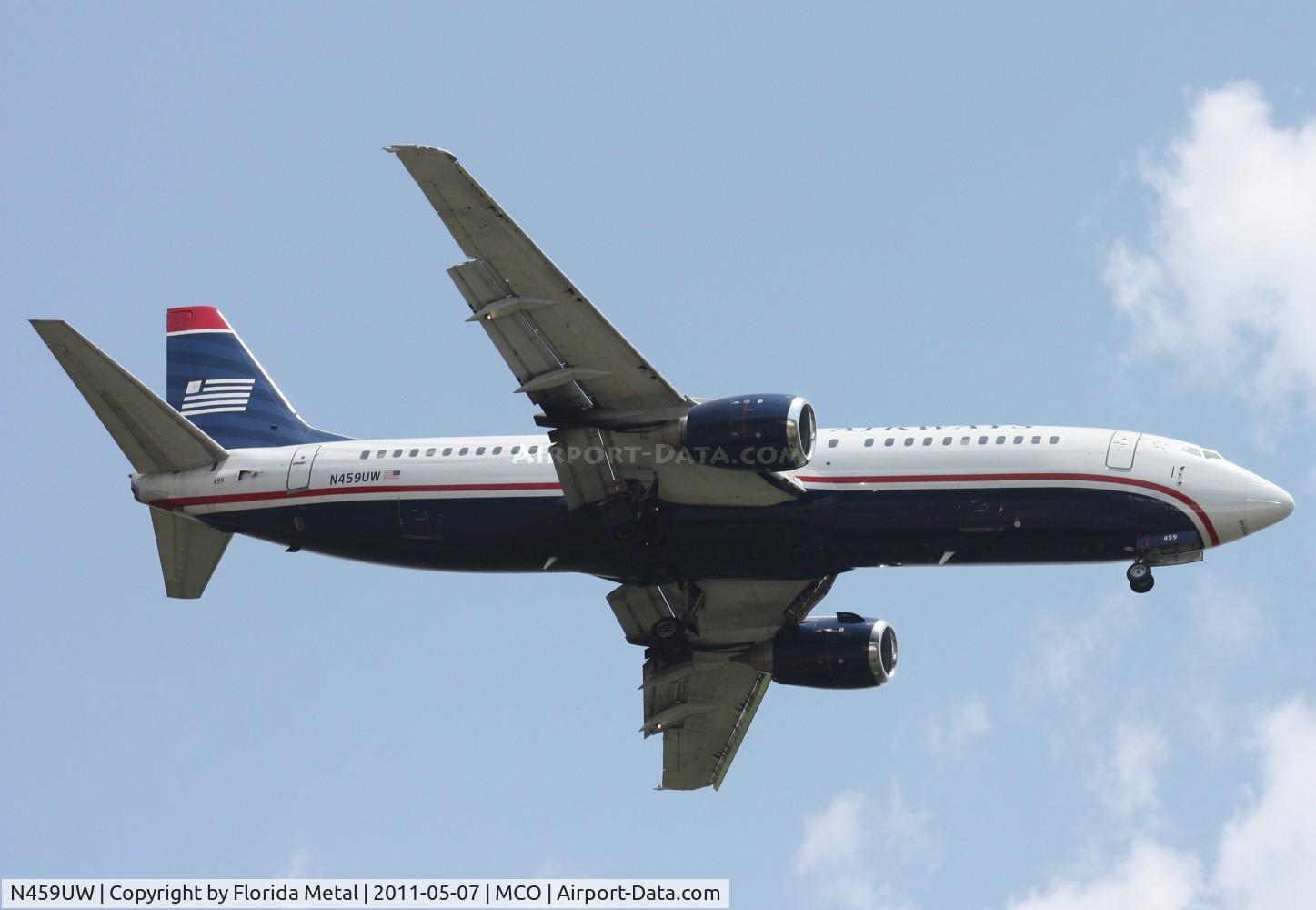 N459UW, 1991 Boeing 737-4B7 C/N 25023, US Airways 737