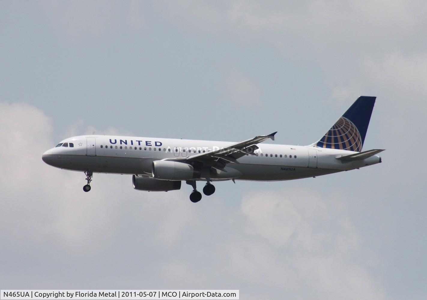 N465UA, 2000 Airbus A320-232 C/N 1341, United A320