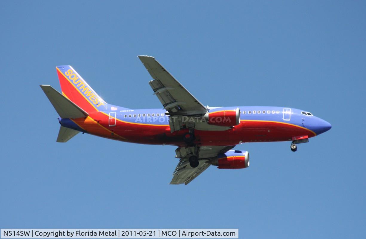 N514SW, 1991 Boeing 737-5H4 C/N 25153, Southwest 737-500