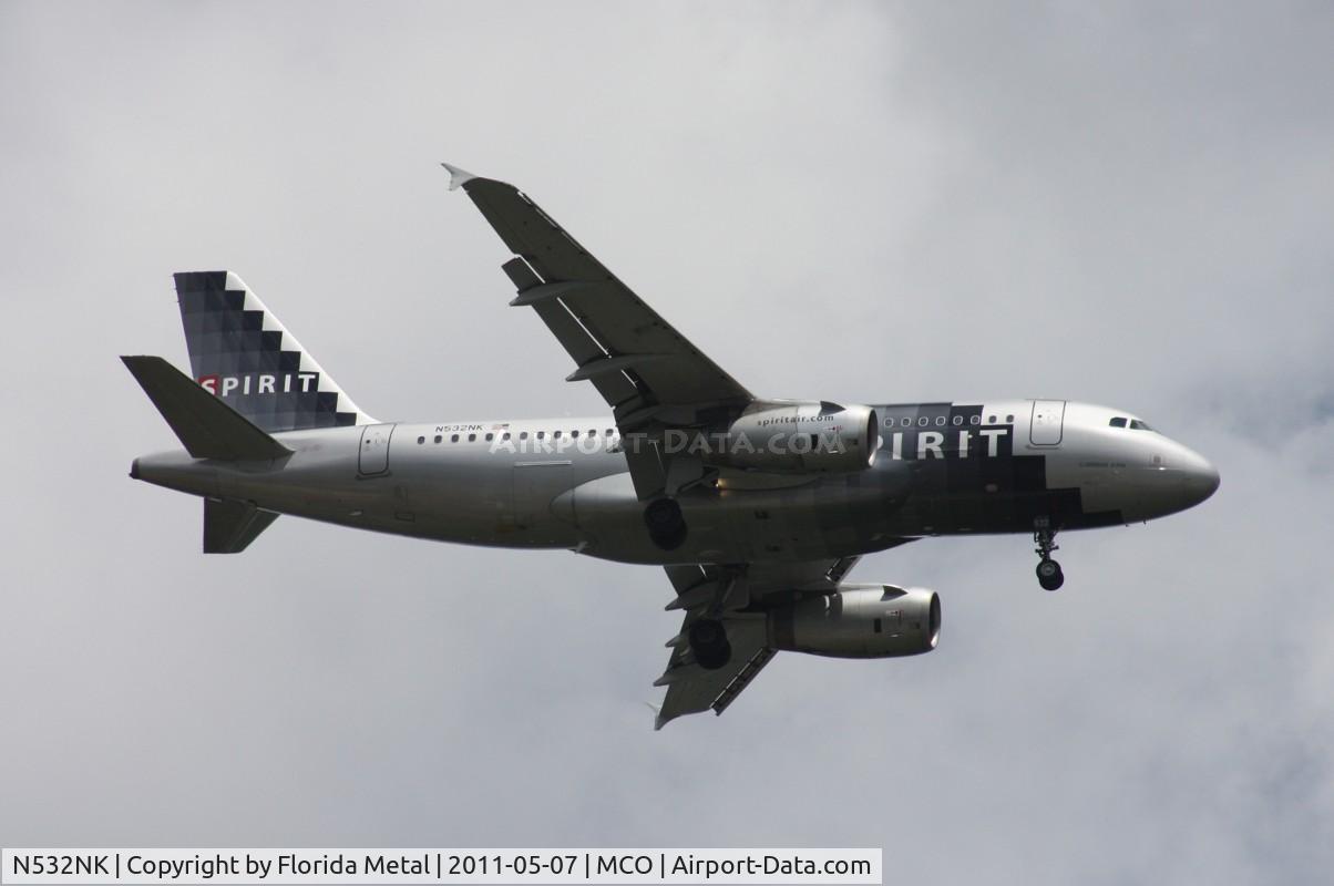 N532NK, 2007 Airbus A319-132 C/N 3165, Spirit A319