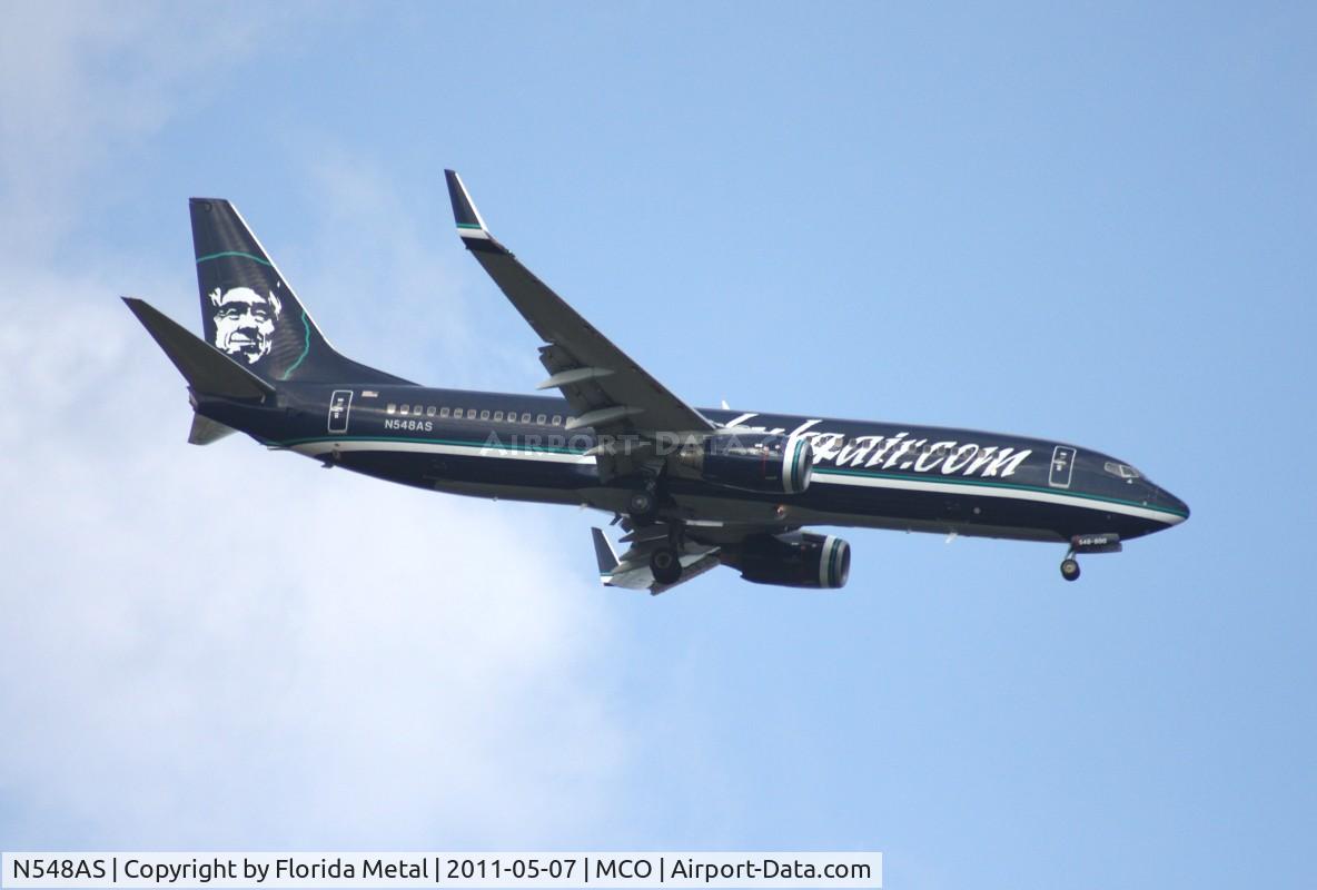 N548AS, 2005 Boeing 737-890 C/N 30020, Alaska reverse scheme