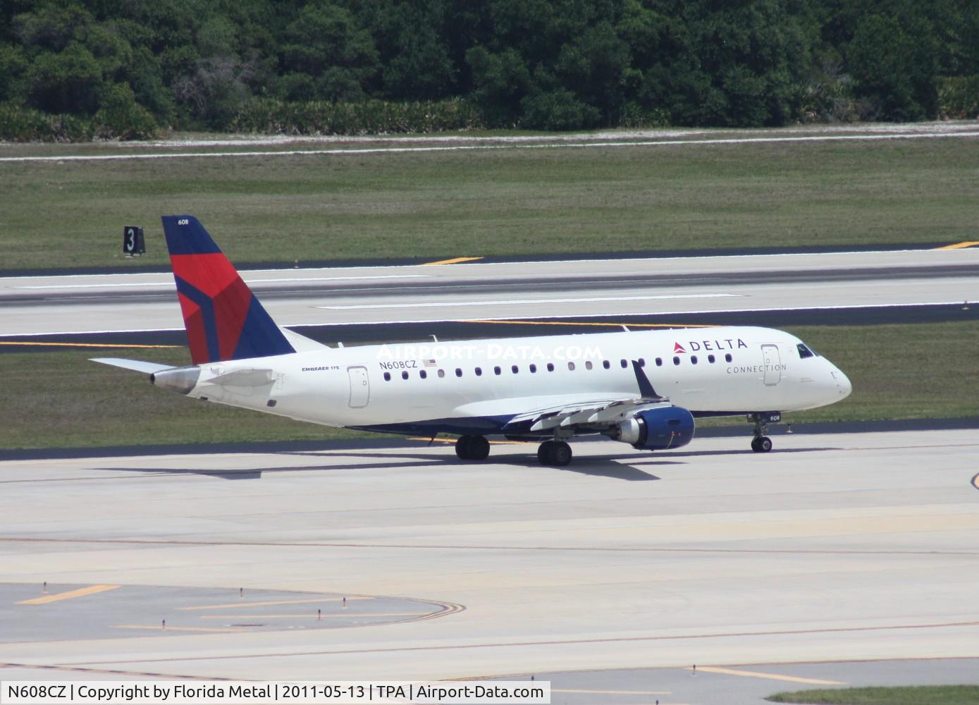 N608CZ, 2007 Embraer 175LR (ERJ-170-200LR) C/N 17000195, Delta E170