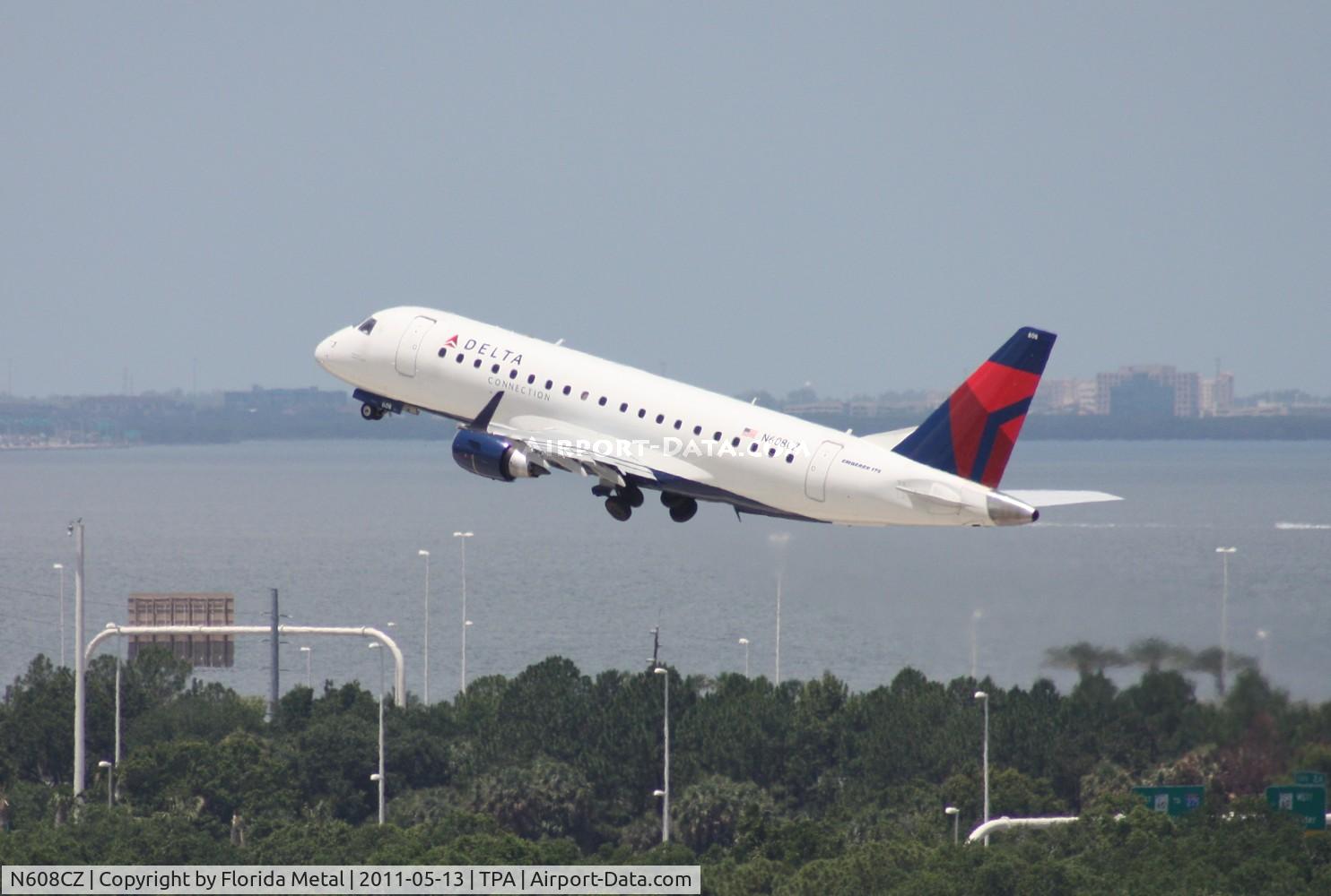 N608CZ, 2007 Embraer 175LR (ERJ-170-200LR) C/N 17000195, Compass E175
