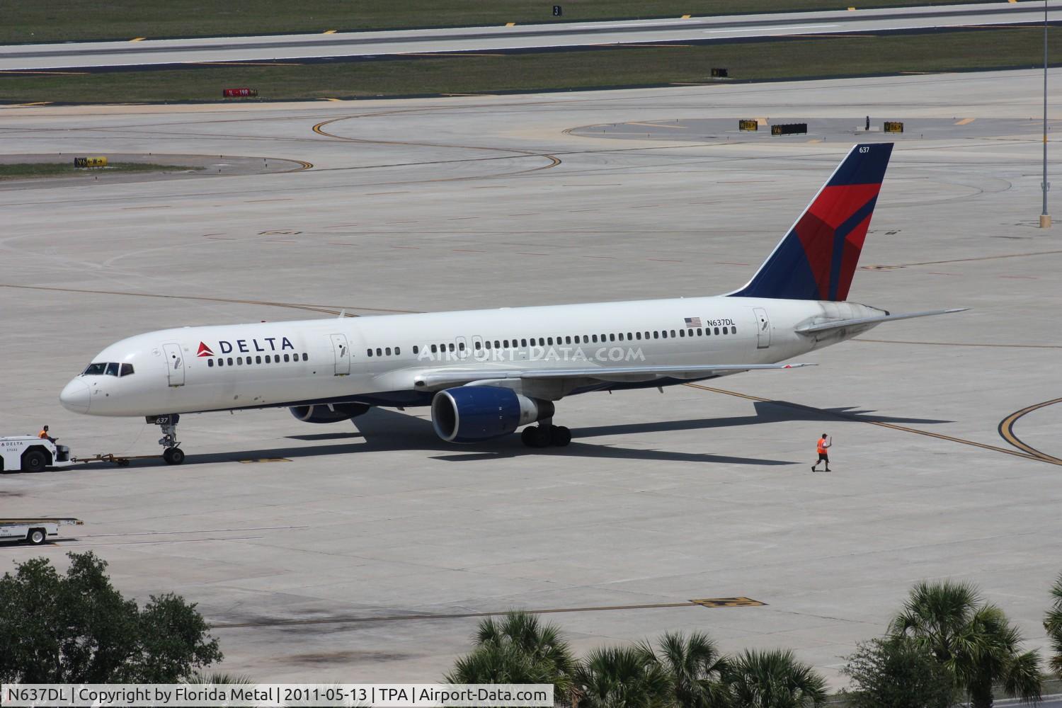 N637DL, 1988 Boeing 757-232 C/N 23760, Delta 757