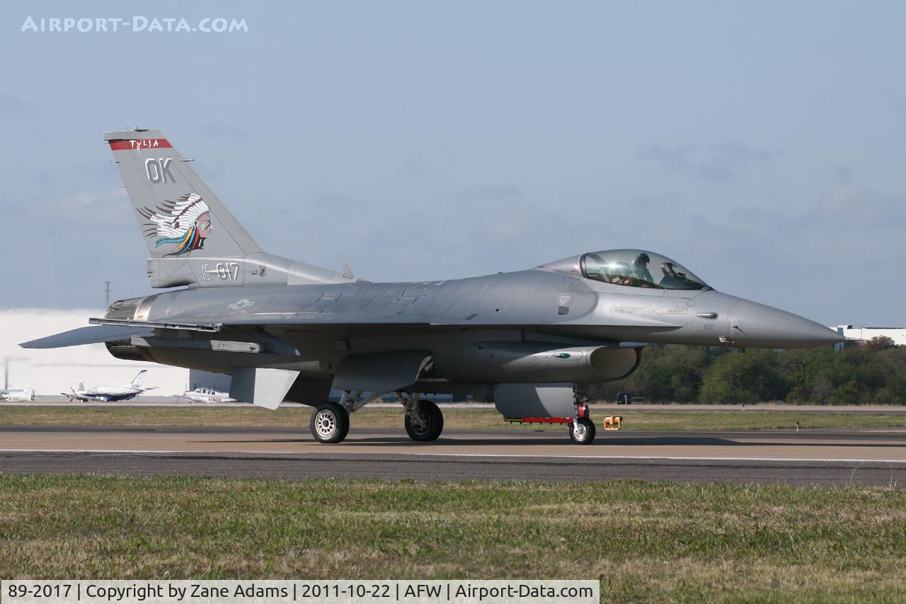 89-2017, 1989 General Dynamics F-16C Fighting Falcon C/N 1C-170, At the 2011 Alliance Airshow - Fort Worth, TX