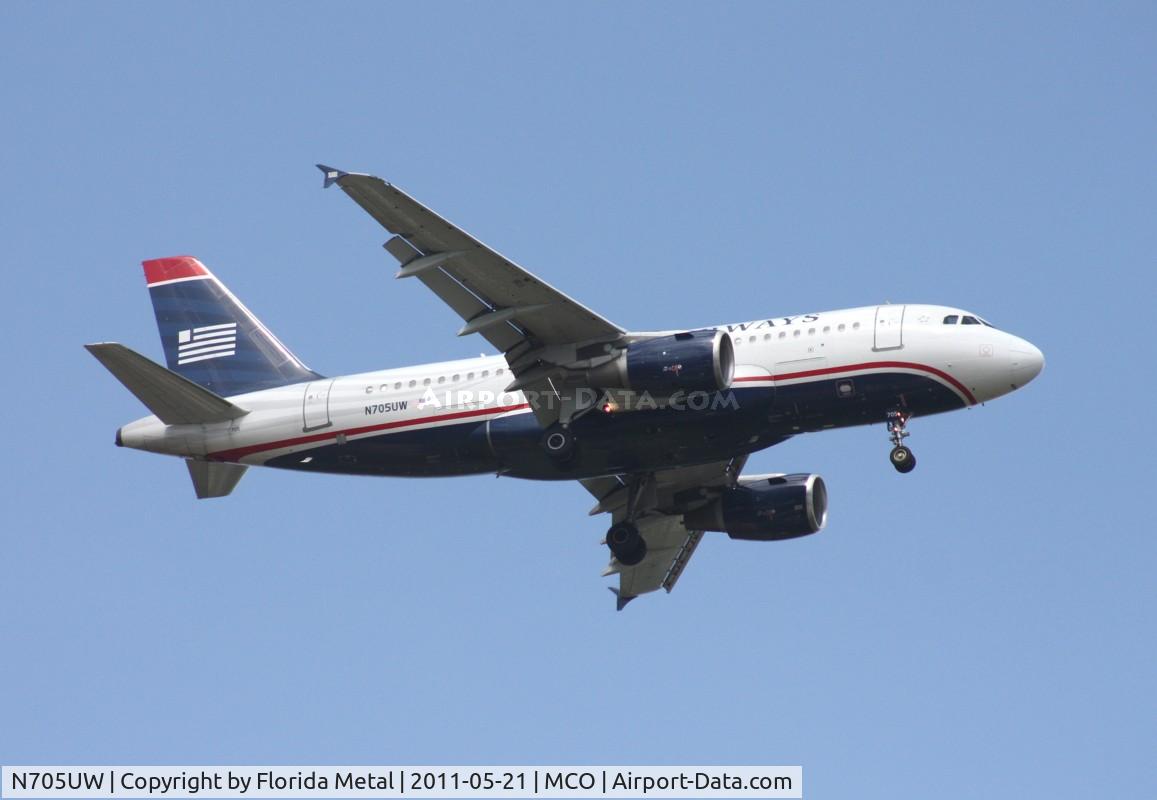 N705UW, 1998 Airbus A319-112 C/N 0929, US Airways A319