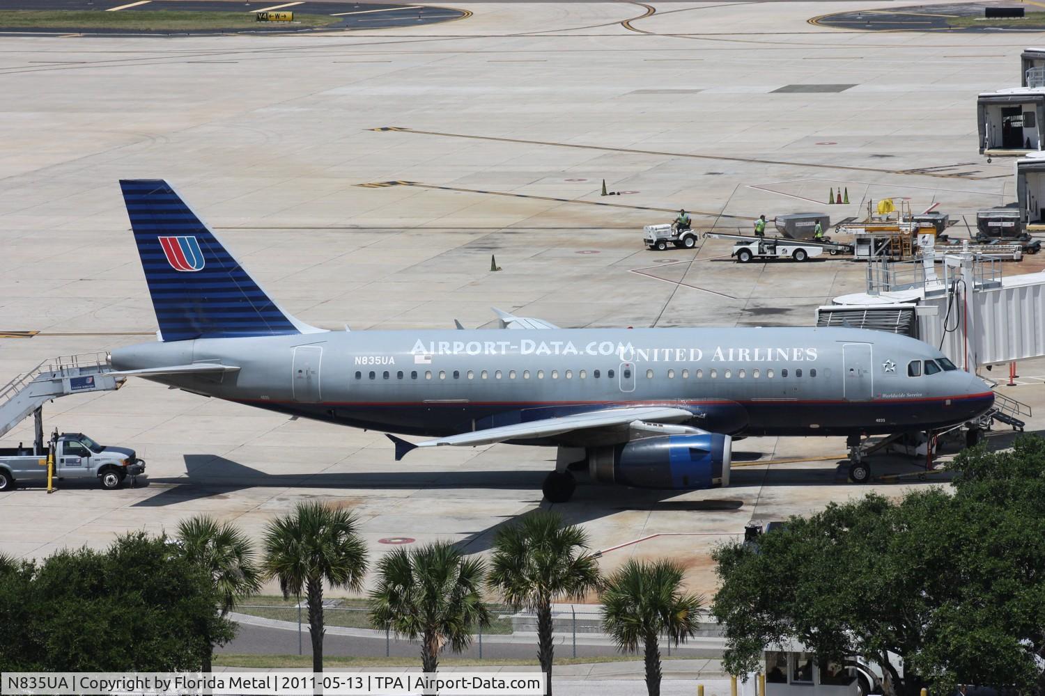N835UA, 2001 Airbus A319-131 C/N 1426, United A319
