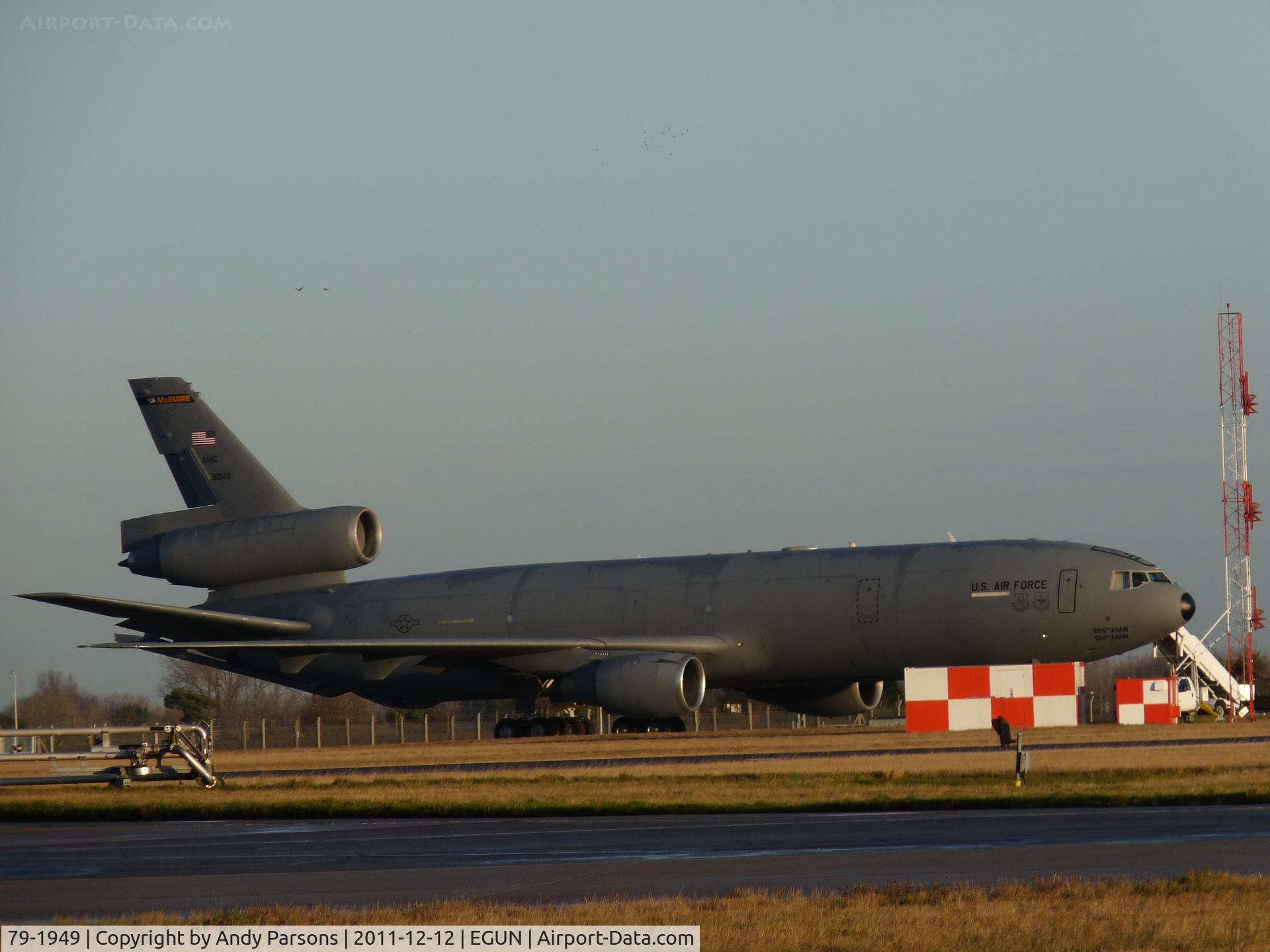 79-1949, 1982 McDonnell Douglas KC-10A Extender C/N 48209, Pictured at Mildenhall during a long stay as it went tech