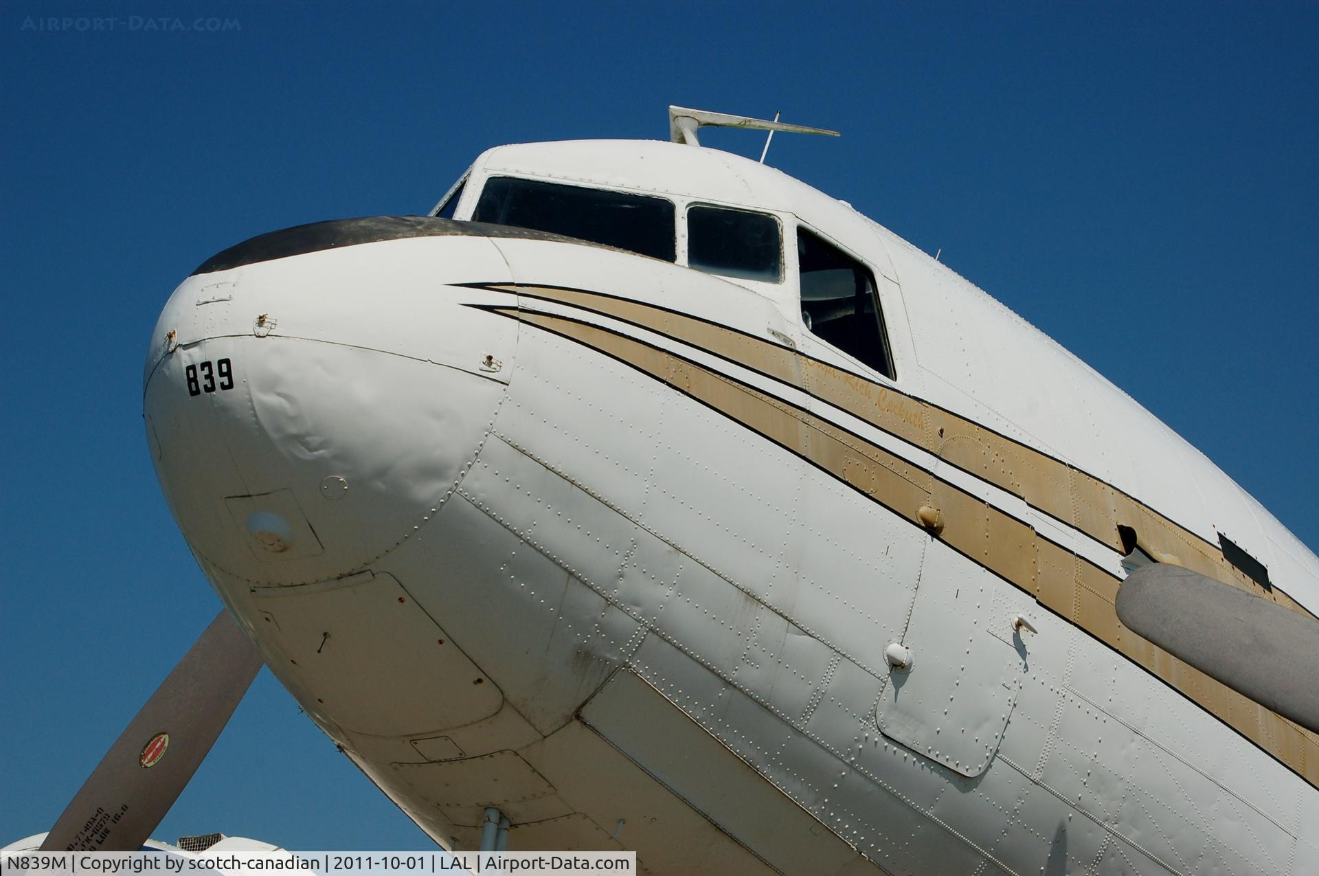 N839M, 1943 Douglas VC-47A Skytrain C/N 20166, 1943 Douglas C-47 N839M at Lakeland Linder Regional Airport, Lakeland, FL