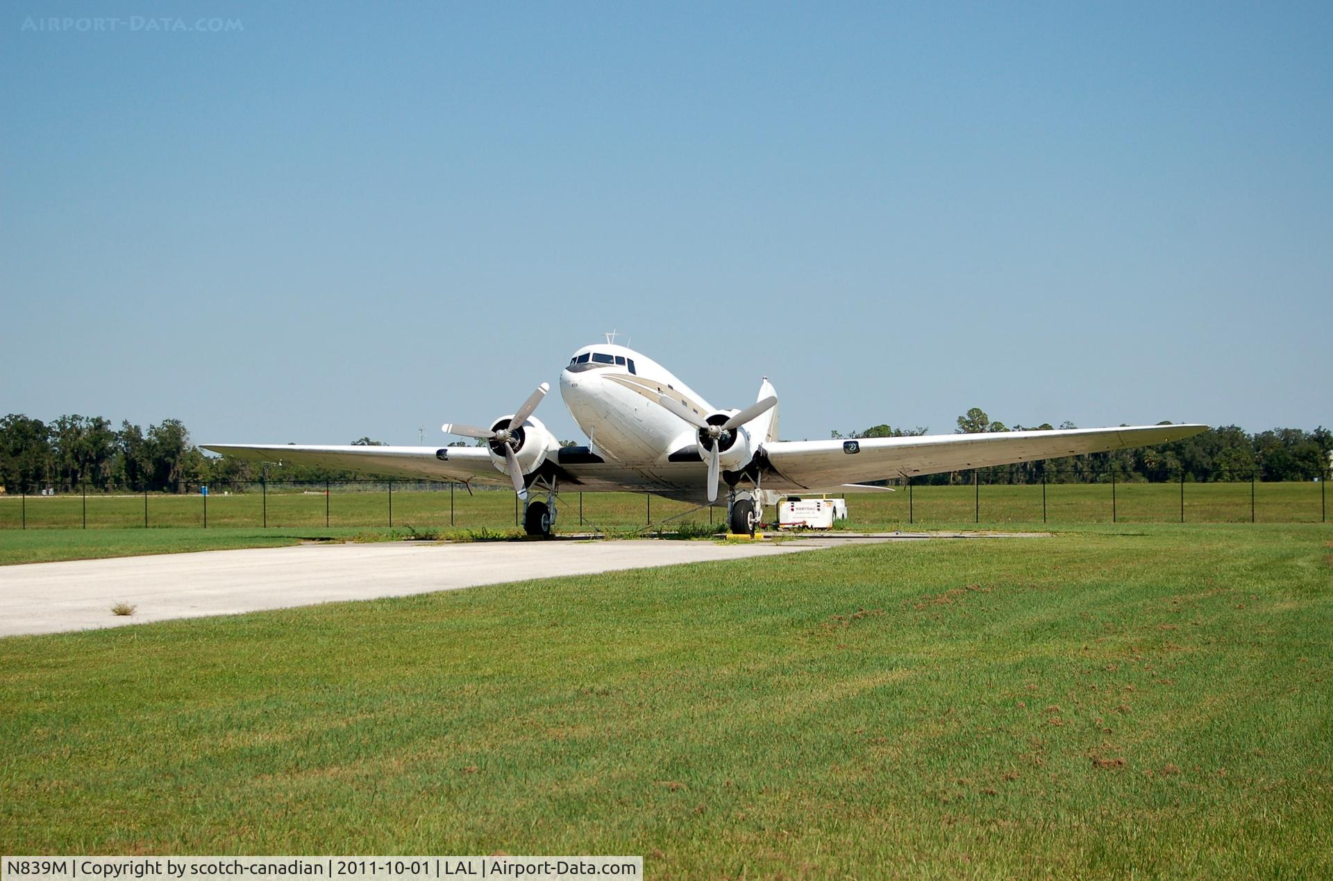 N839M, 1943 Douglas VC-47A Skytrain C/N 20166, 1943 Douglas C-47 N839M at Lakeland Linder Regional Airport, Lakeland, FL